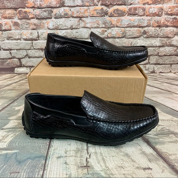 Stacy Adams Men\'s Black Croc Print Shoes Size 11 main image 4